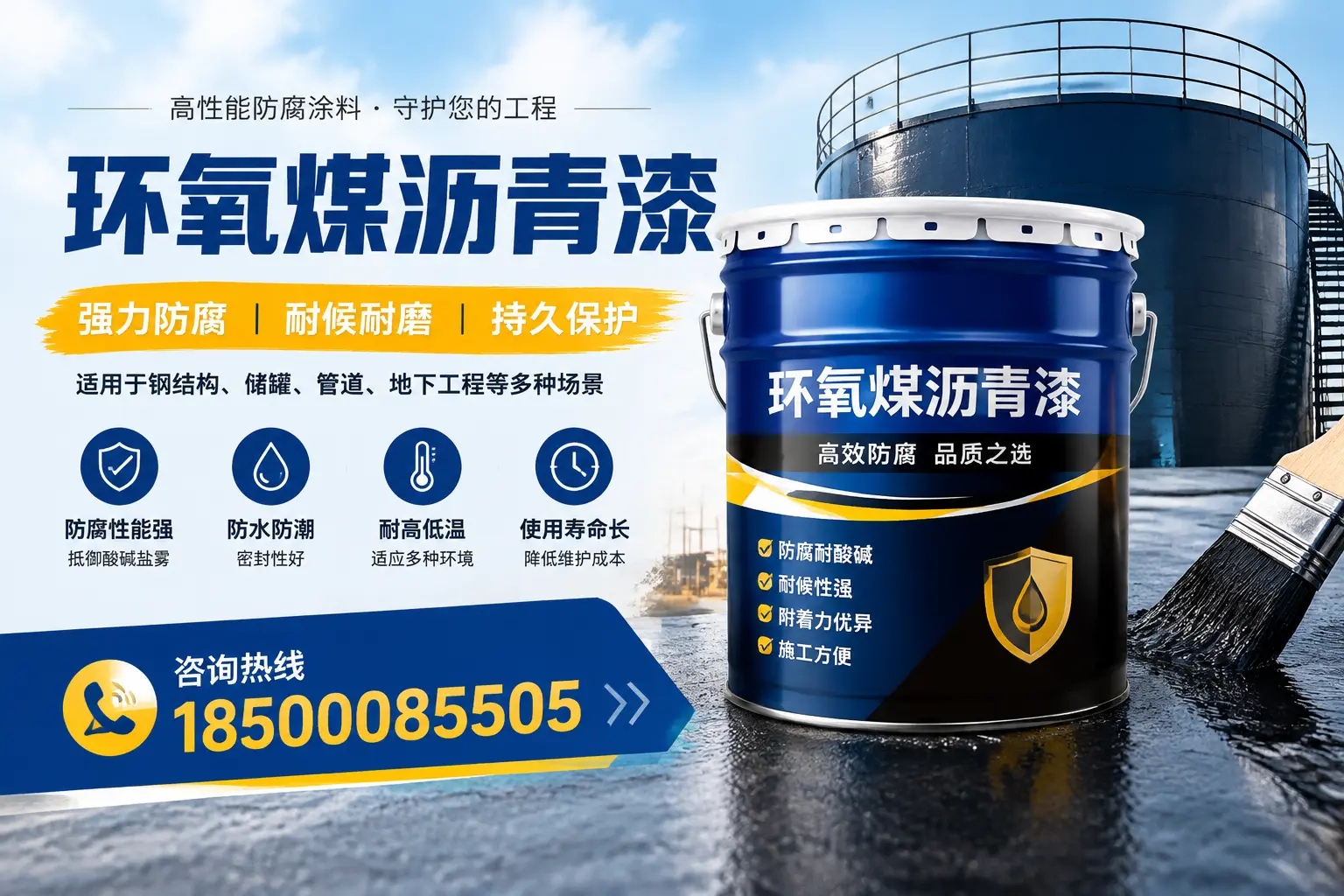 环氧煤沥青漆在工业中的应用,渭南企业的选择